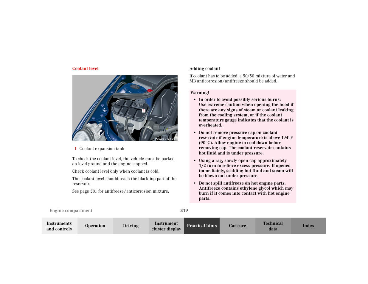 Mercedes-Benz 2002 C 230 Kompressor User Manual | Page 322 / 399