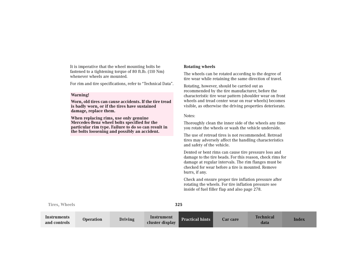 Mercedes-Benz 2002 C 230 Kompressor User Manual | Page 328 / 399