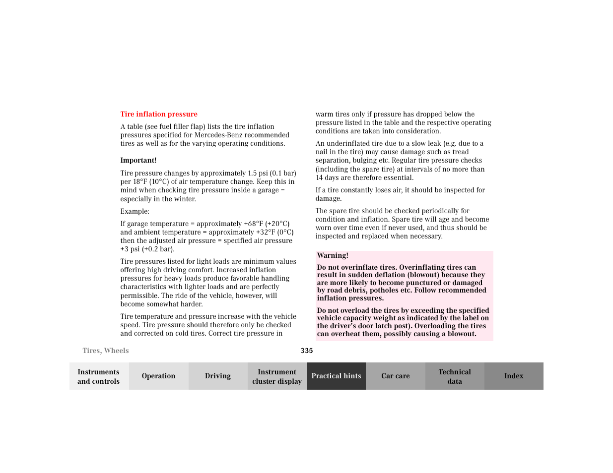Mercedes-Benz 2002 C 230 Kompressor User Manual | Page 338 / 399