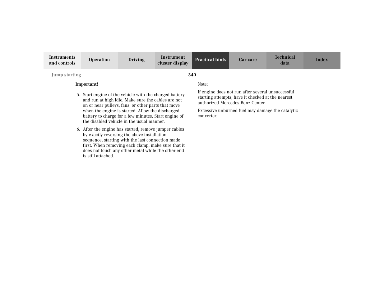 Mercedes-Benz 2002 C 230 Kompressor User Manual | Page 343 / 399