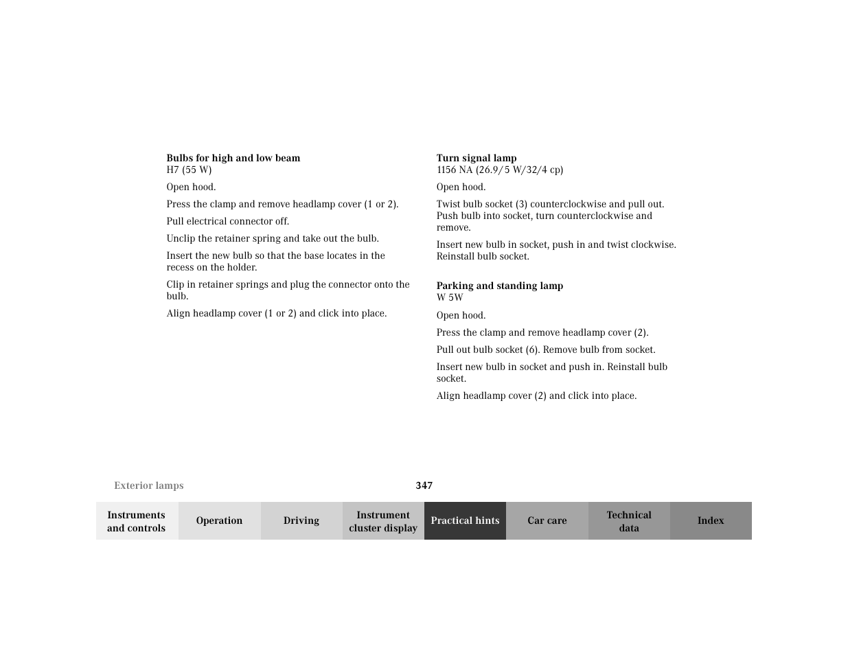 Mercedes-Benz 2002 C 230 Kompressor User Manual | Page 350 / 399