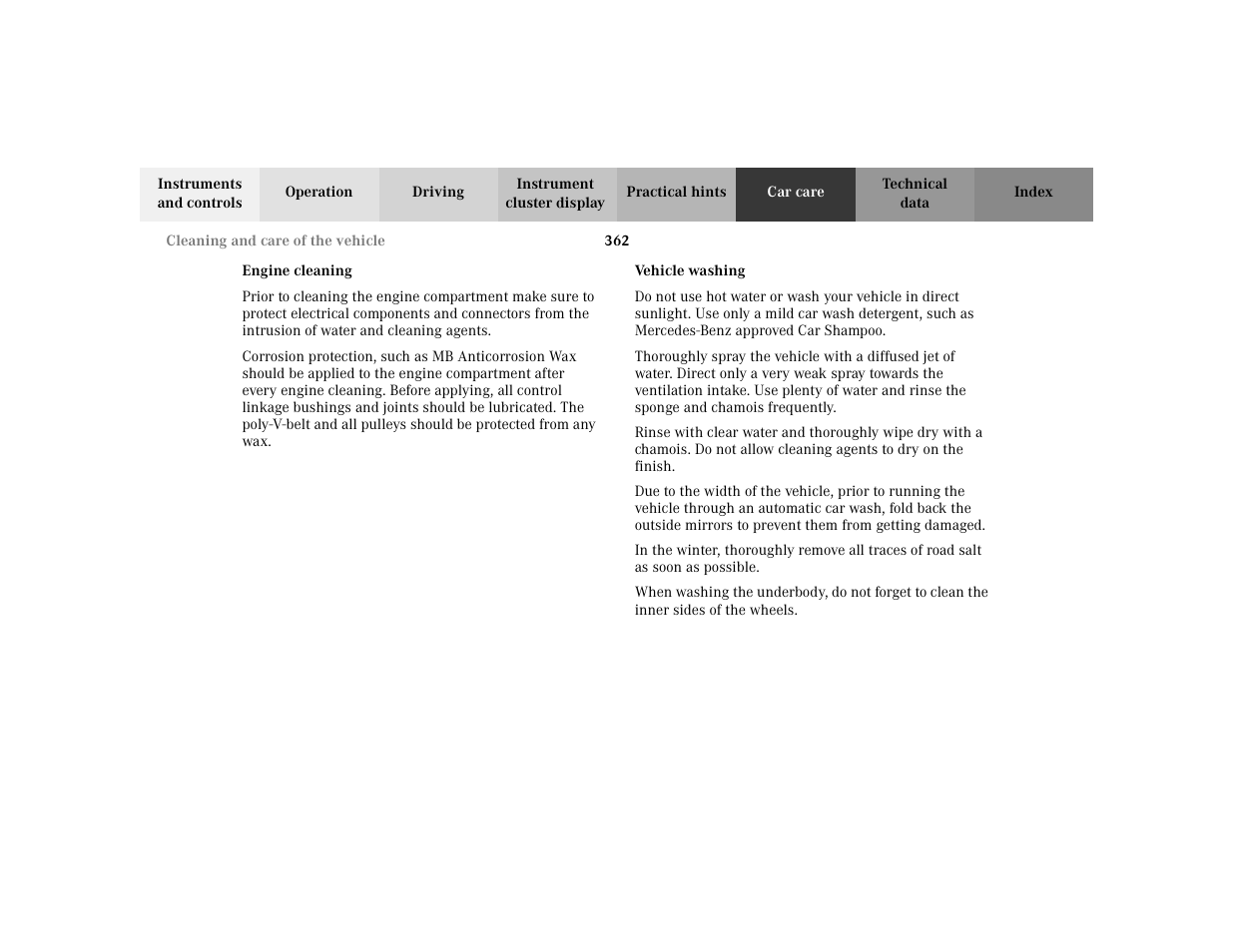 Mercedes-Benz 2002 C 230 Kompressor User Manual | Page 365 / 399