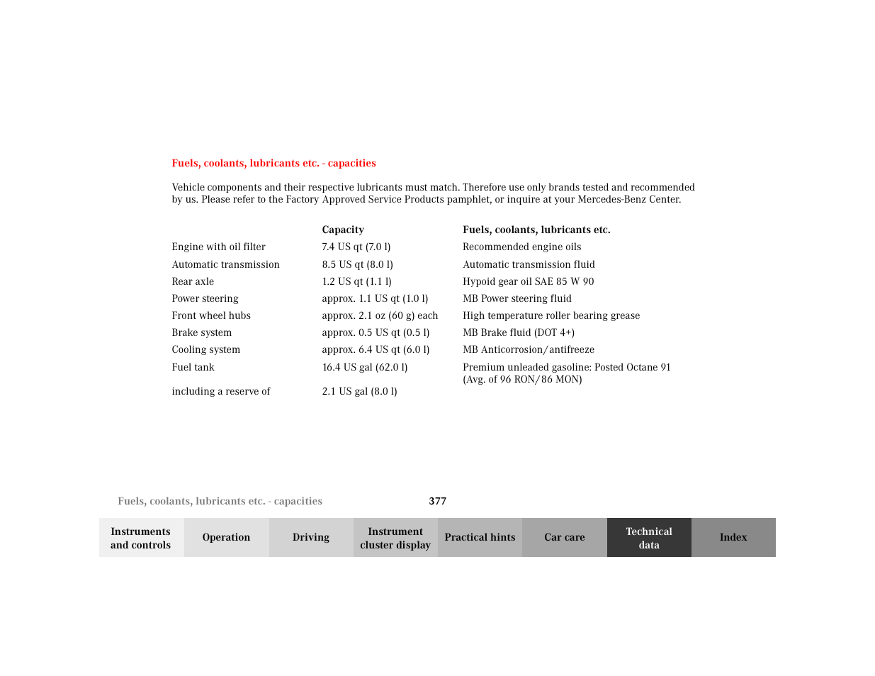 Mercedes-Benz 2002 C 230 Kompressor User Manual | Page 380 / 399