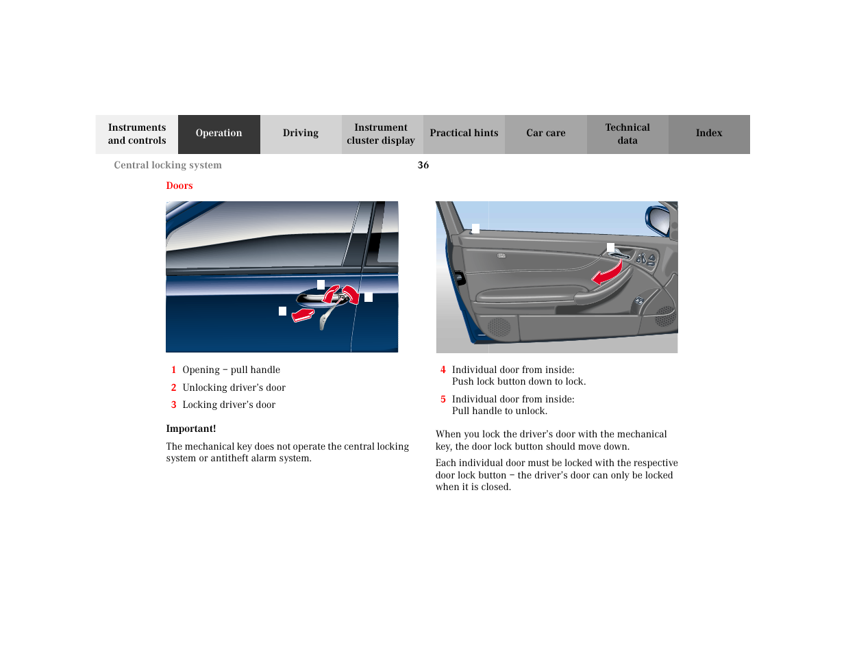 Mercedes-Benz 2002 C 230 Kompressor User Manual | Page 39 / 399