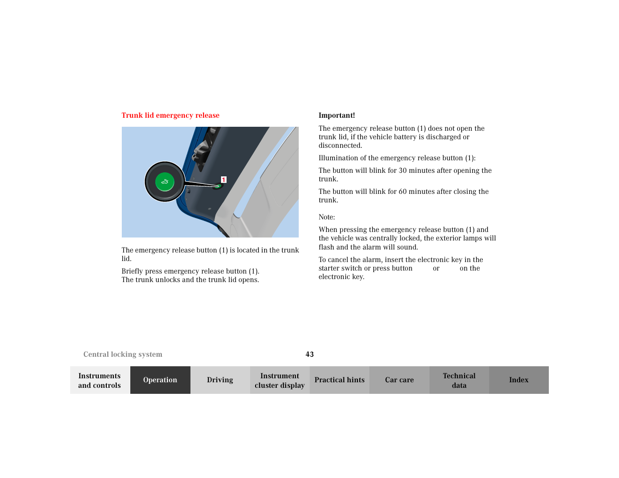 Mercedes-Benz 2002 C 230 Kompressor User Manual | Page 46 / 399