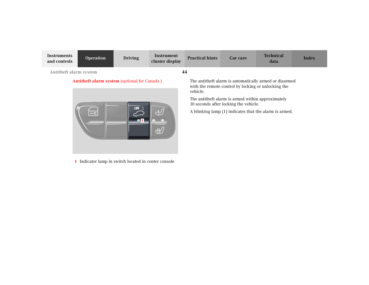 Mercedes-Benz 2002 C 230 Kompressor User Manual | Page 47 / 399