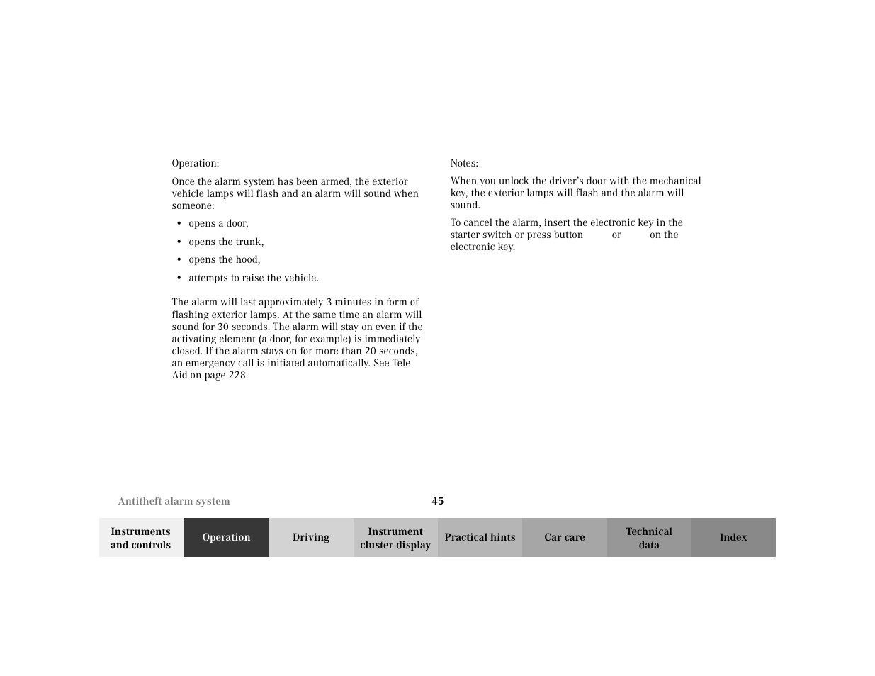 Mercedes-Benz 2002 C 230 Kompressor User Manual | Page 48 / 399