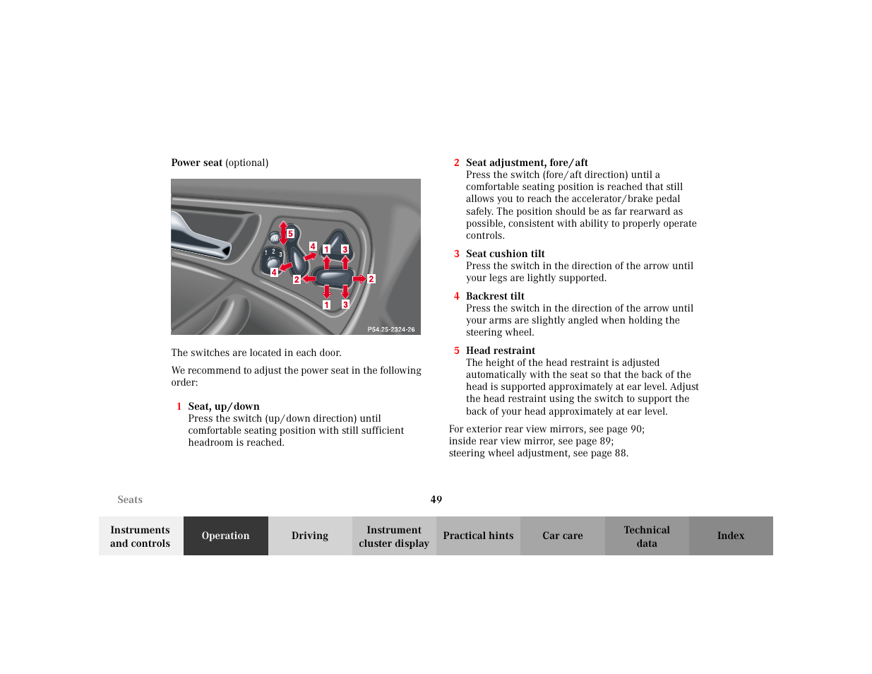 Mercedes-Benz 2002 C 230 Kompressor User Manual | Page 52 / 399