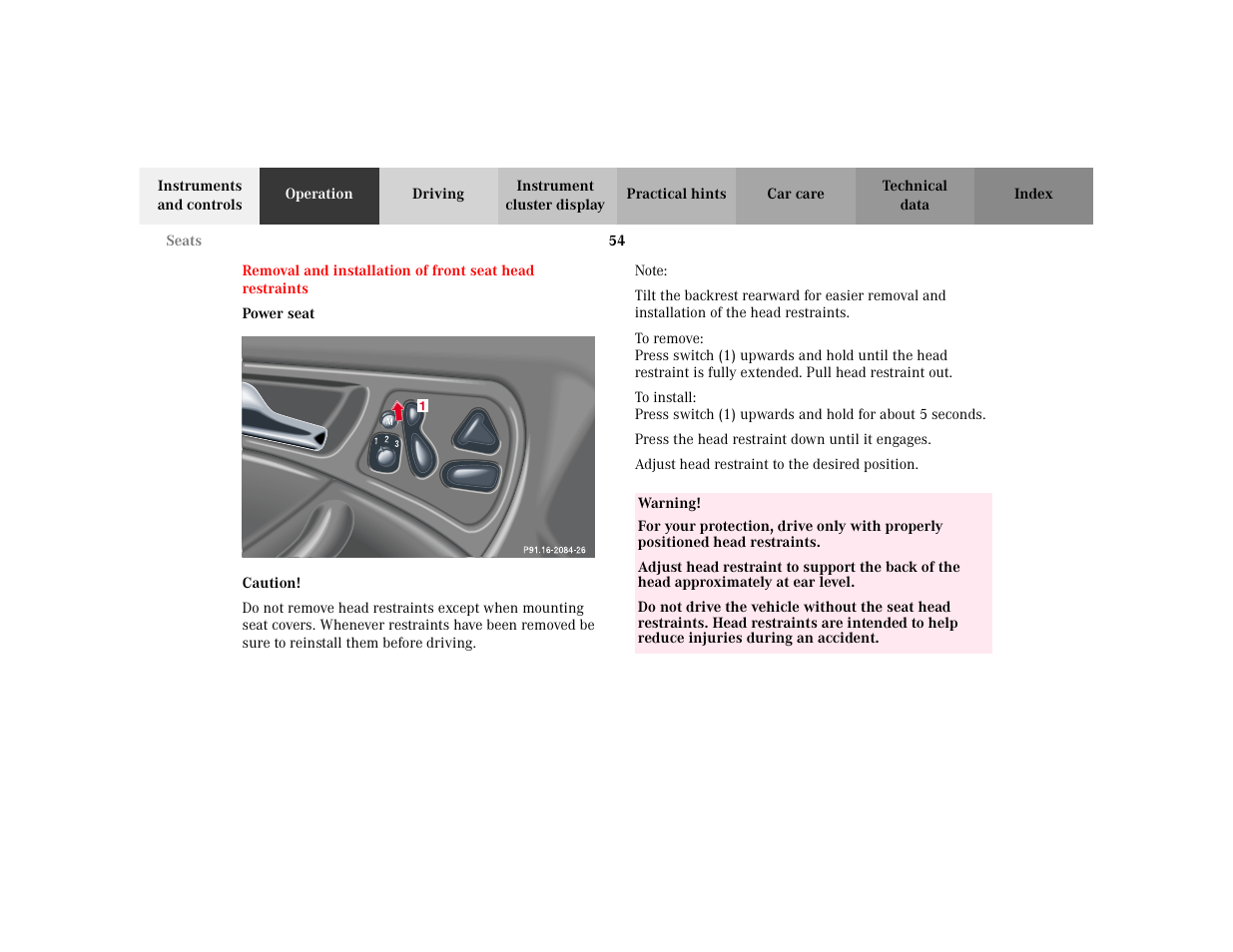 Mercedes-Benz 2002 C 230 Kompressor User Manual | Page 57 / 399