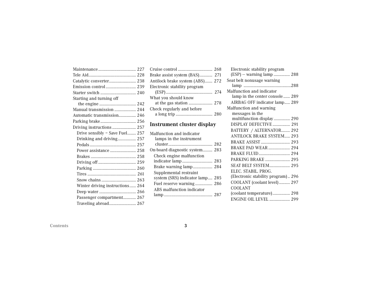 Mercedes-Benz 2002 C 230 Kompressor User Manual | Page 6 / 399