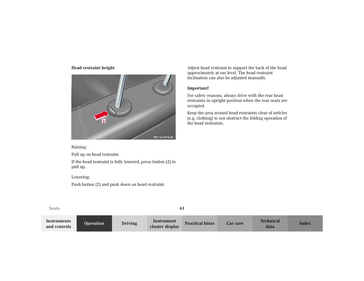 Mercedes-Benz 2002 C 230 Kompressor User Manual | Page 64 / 399