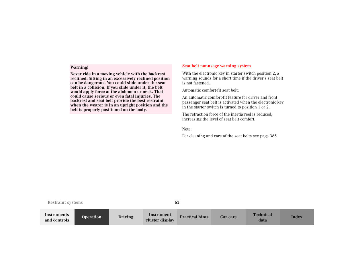 Mercedes-Benz 2002 C 230 Kompressor User Manual | Page 66 / 399
