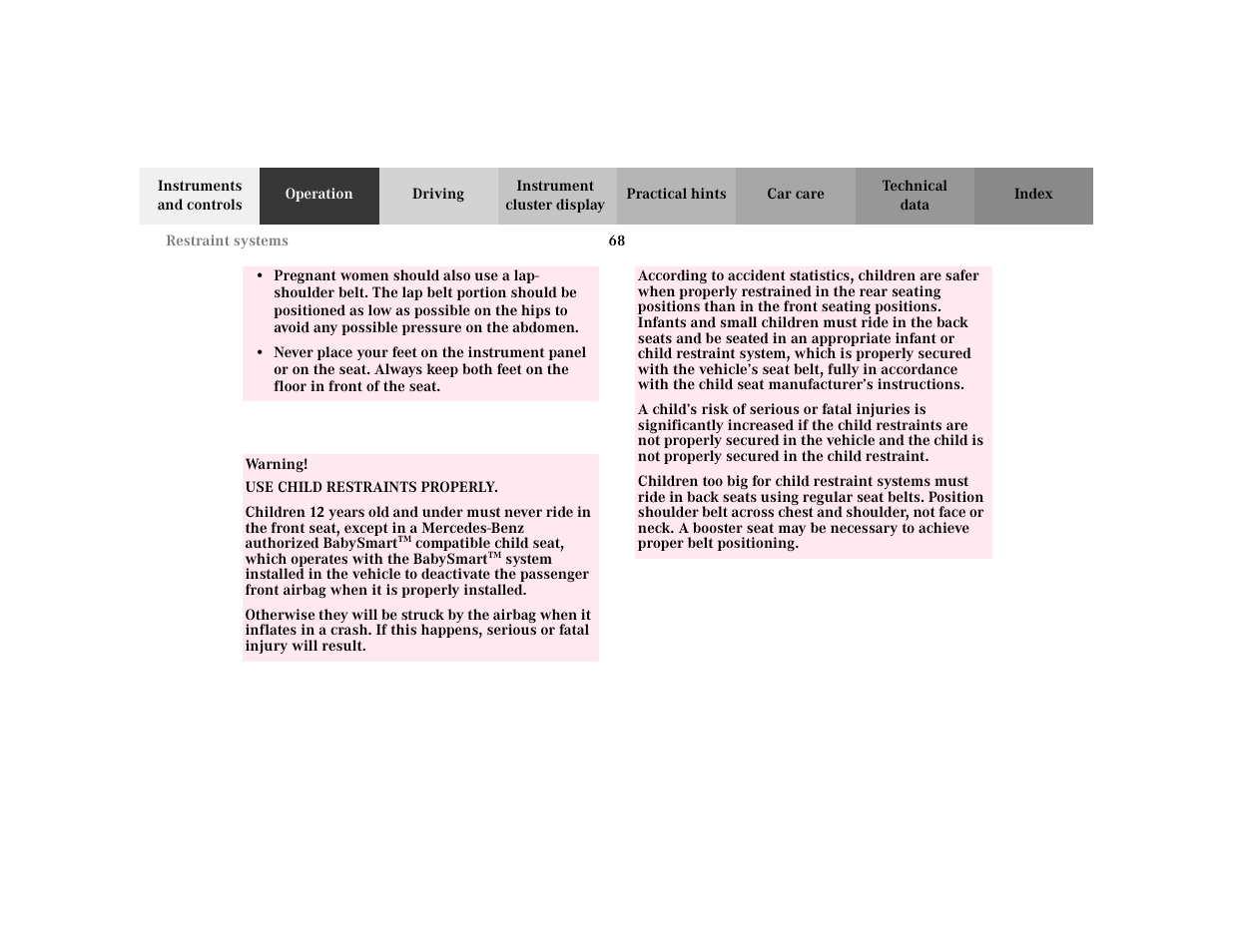 Mercedes-Benz 2002 C 230 Kompressor User Manual | Page 71 / 399