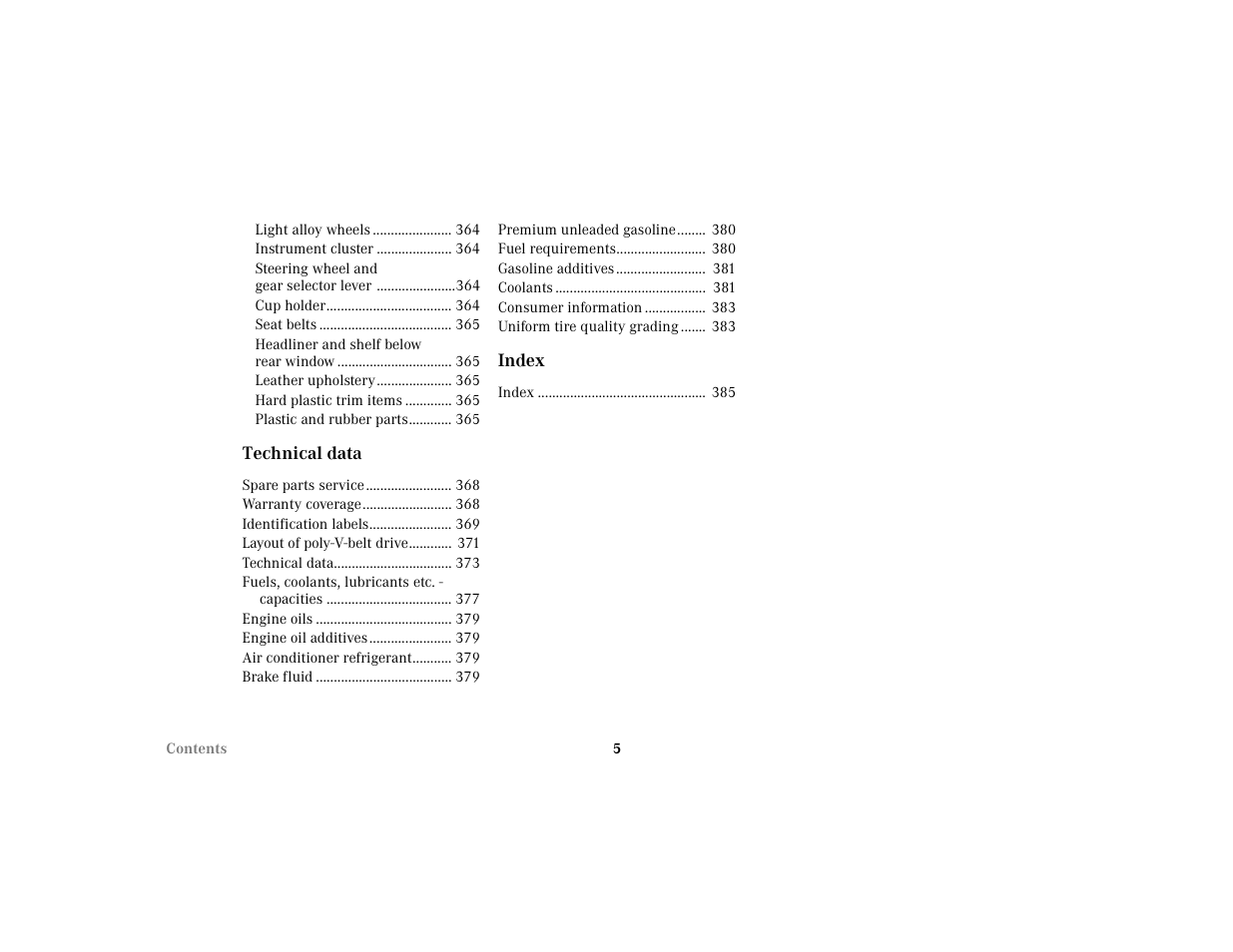 Mercedes-Benz 2002 C 230 Kompressor User Manual | Page 8 / 399