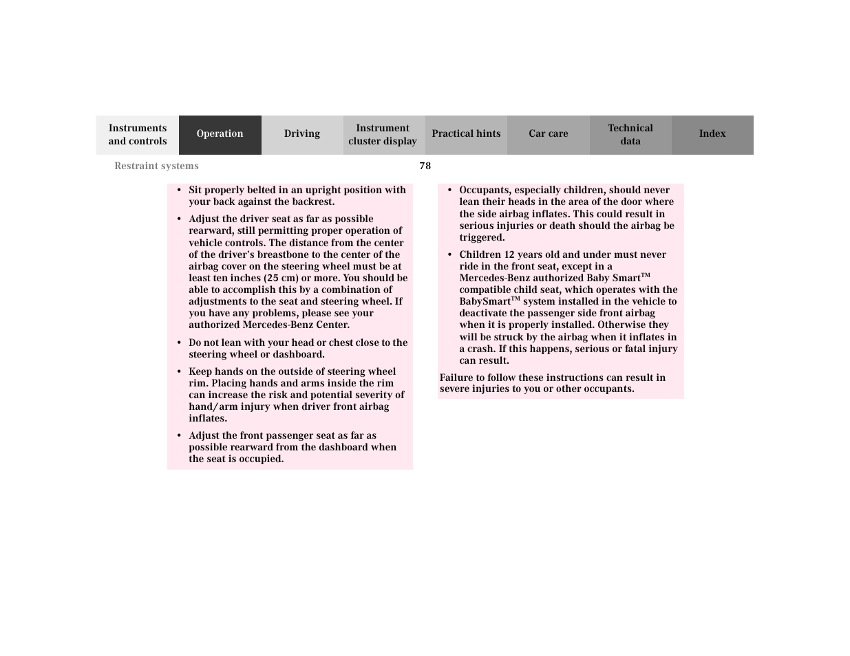 Mercedes-Benz 2002 C 230 Kompressor User Manual | Page 81 / 399