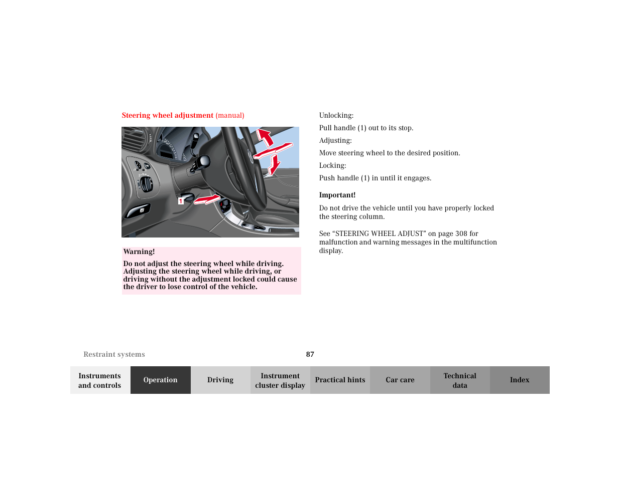 Mercedes-Benz 2002 C 230 Kompressor User Manual | Page 90 / 399