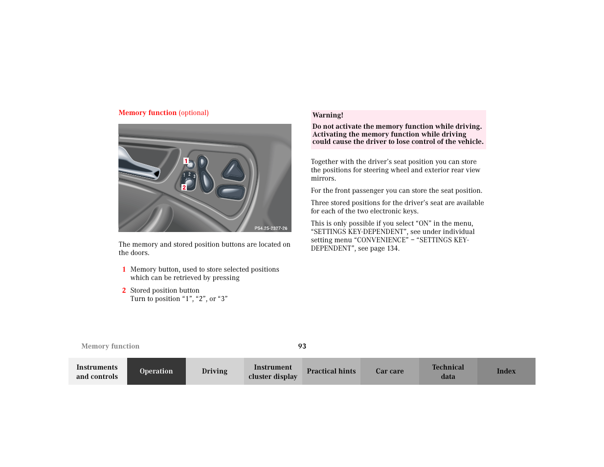 Mercedes-Benz 2002 C 230 Kompressor User Manual | Page 96 / 399