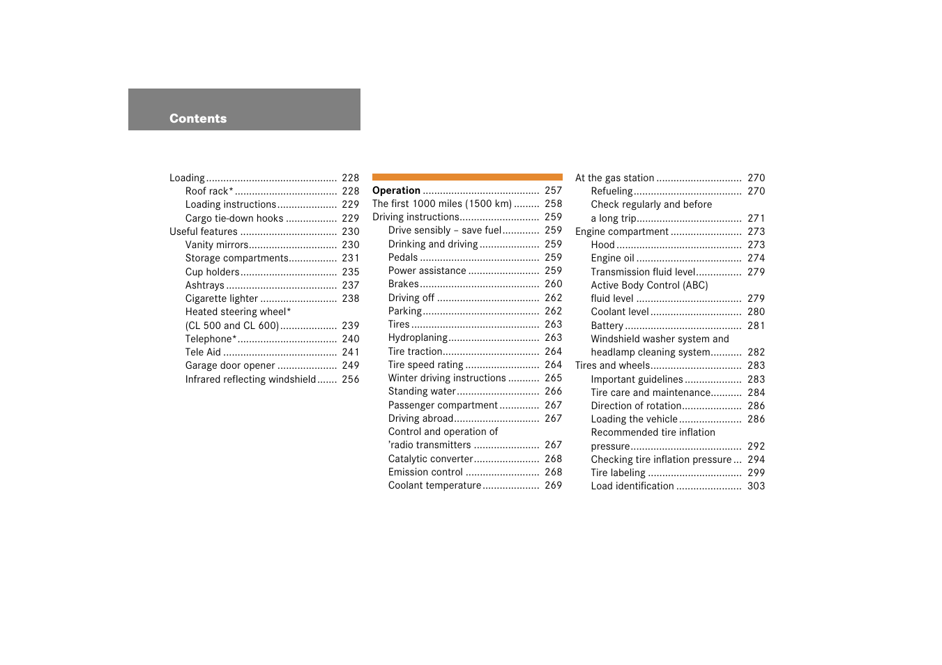 Mercedes-Benz 2006 CL 500 User Manual | Page 7 / 456