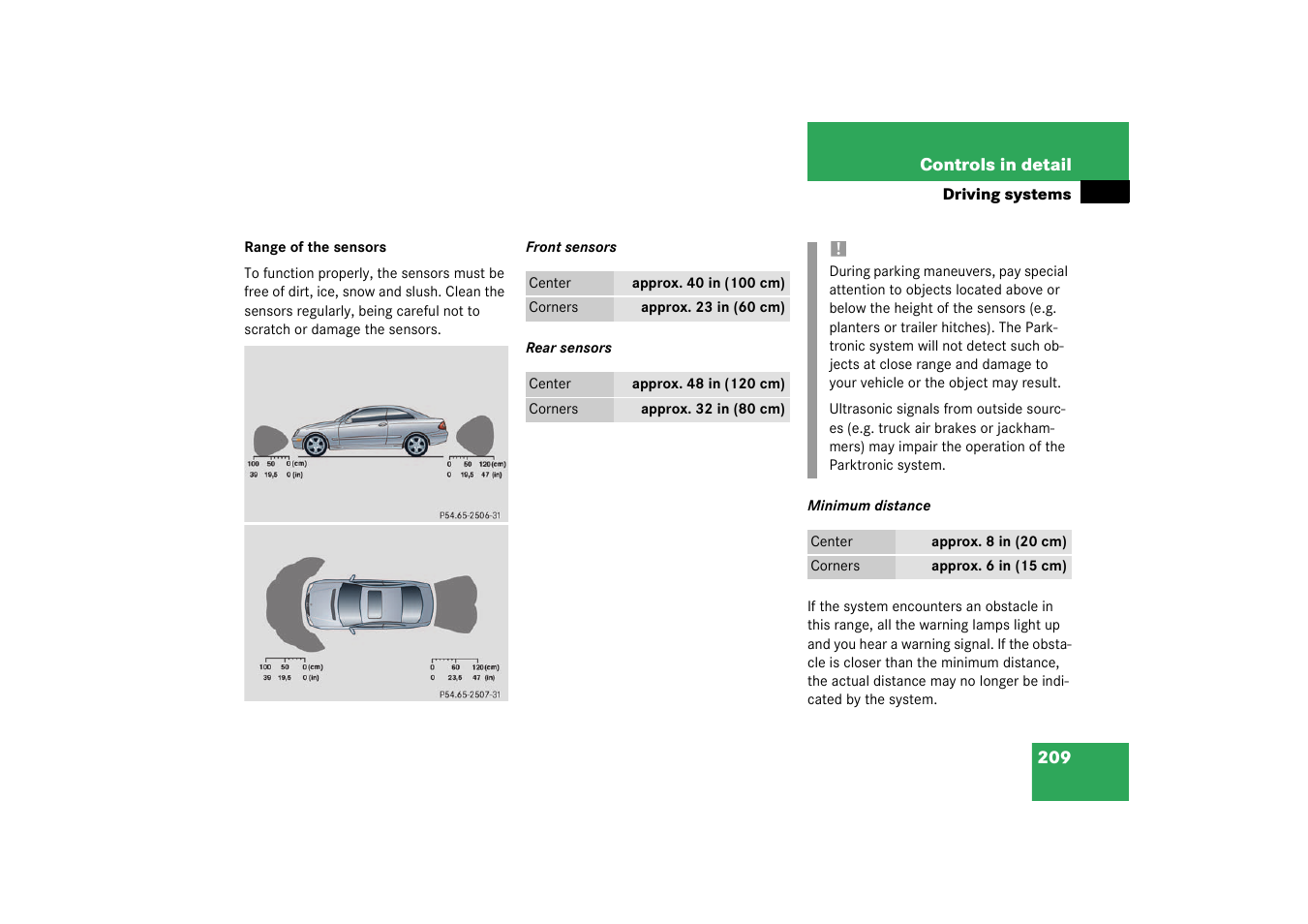 Mercedes-Benz 2003 CLK 500 User Manual | Page 209 / 394