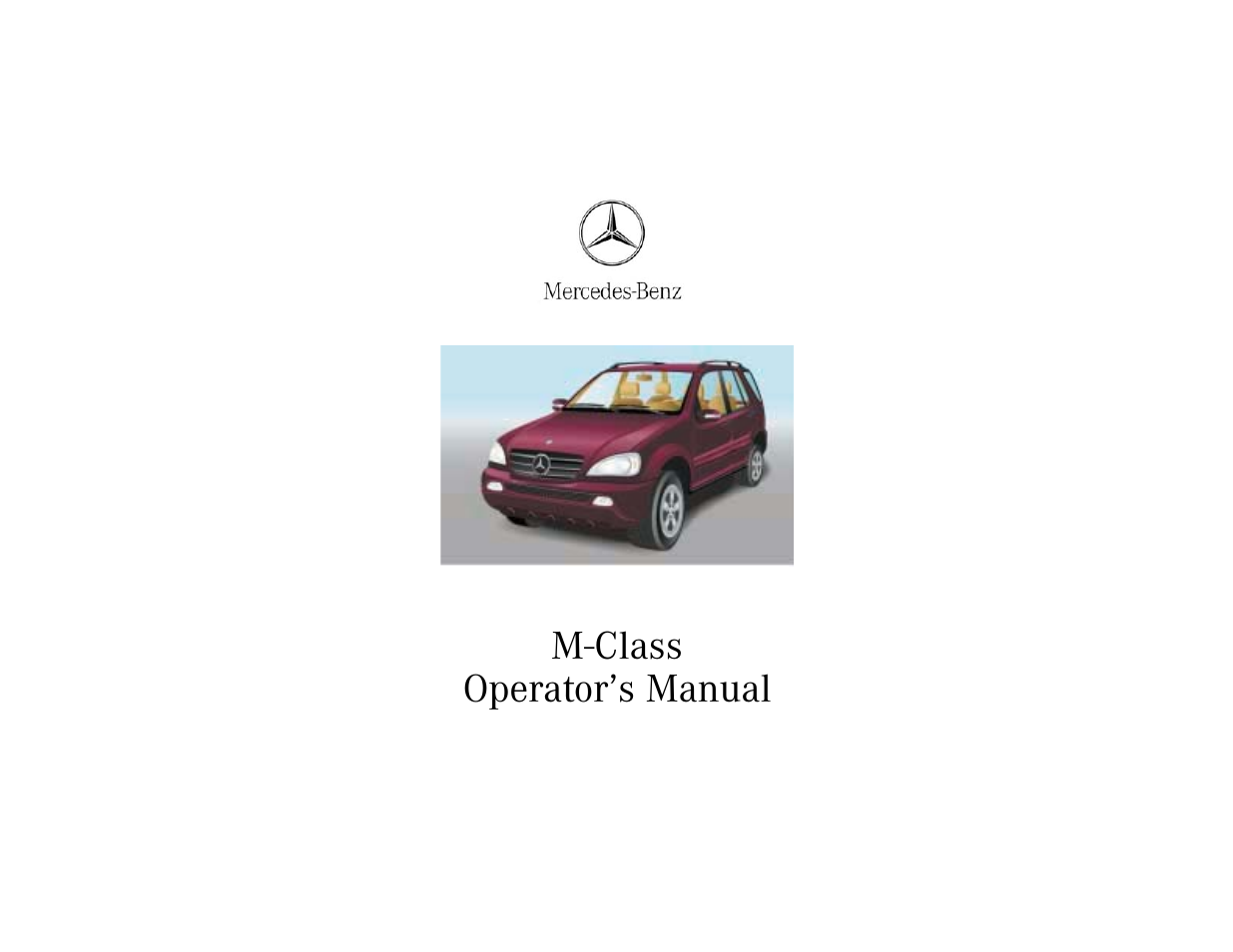 Mercedes-Benz 2002 ML 320 User Manual | 342 pages
