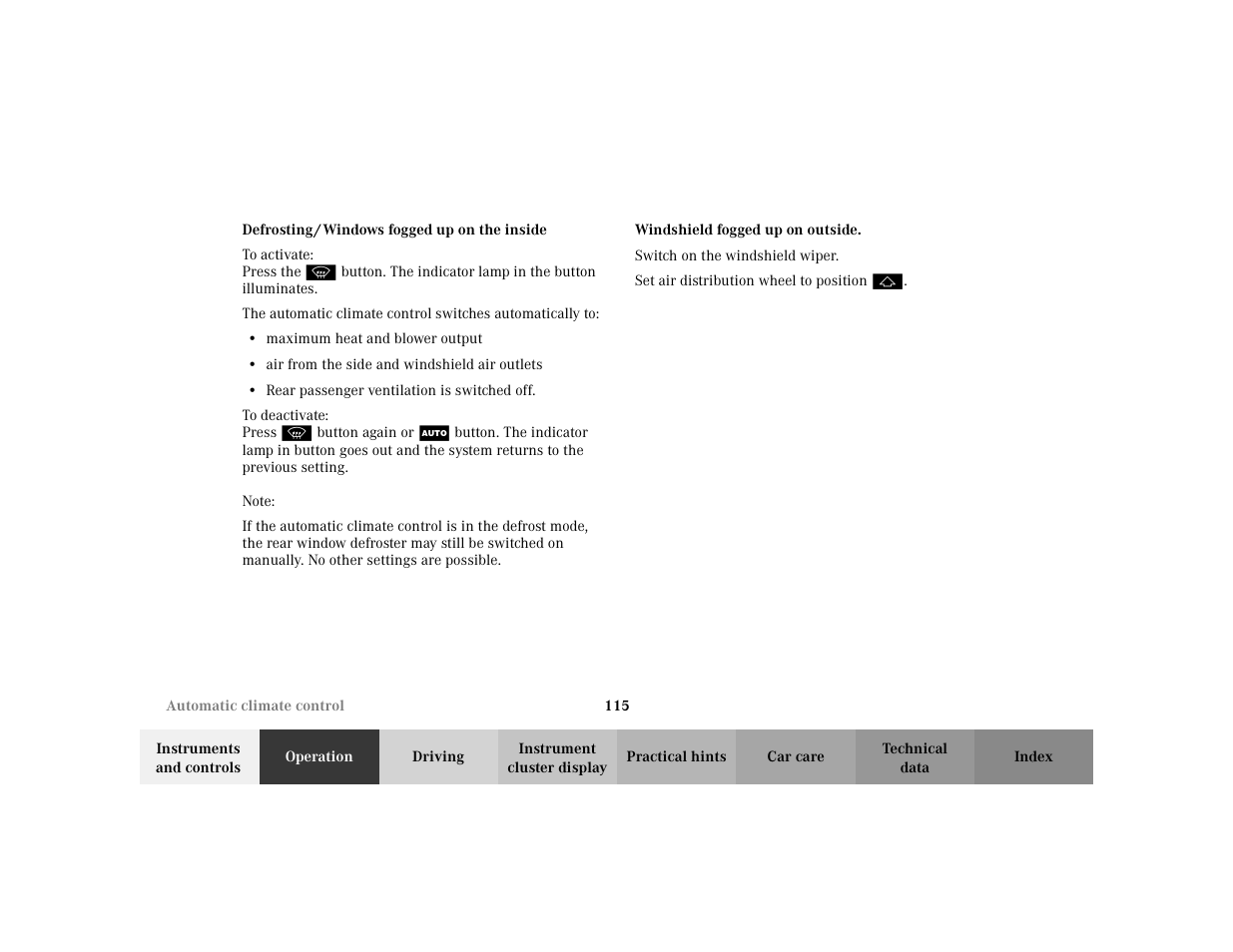 Mercedes-Benz 2002 ML 320 User Manual | Page 118 / 342