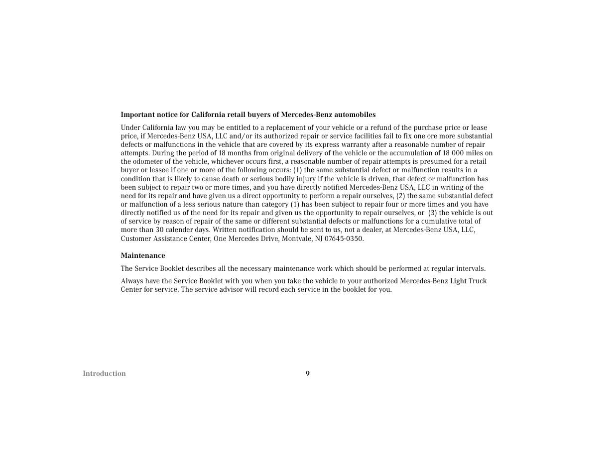 Mercedes-Benz 2002 ML 320 User Manual | Page 12 / 342