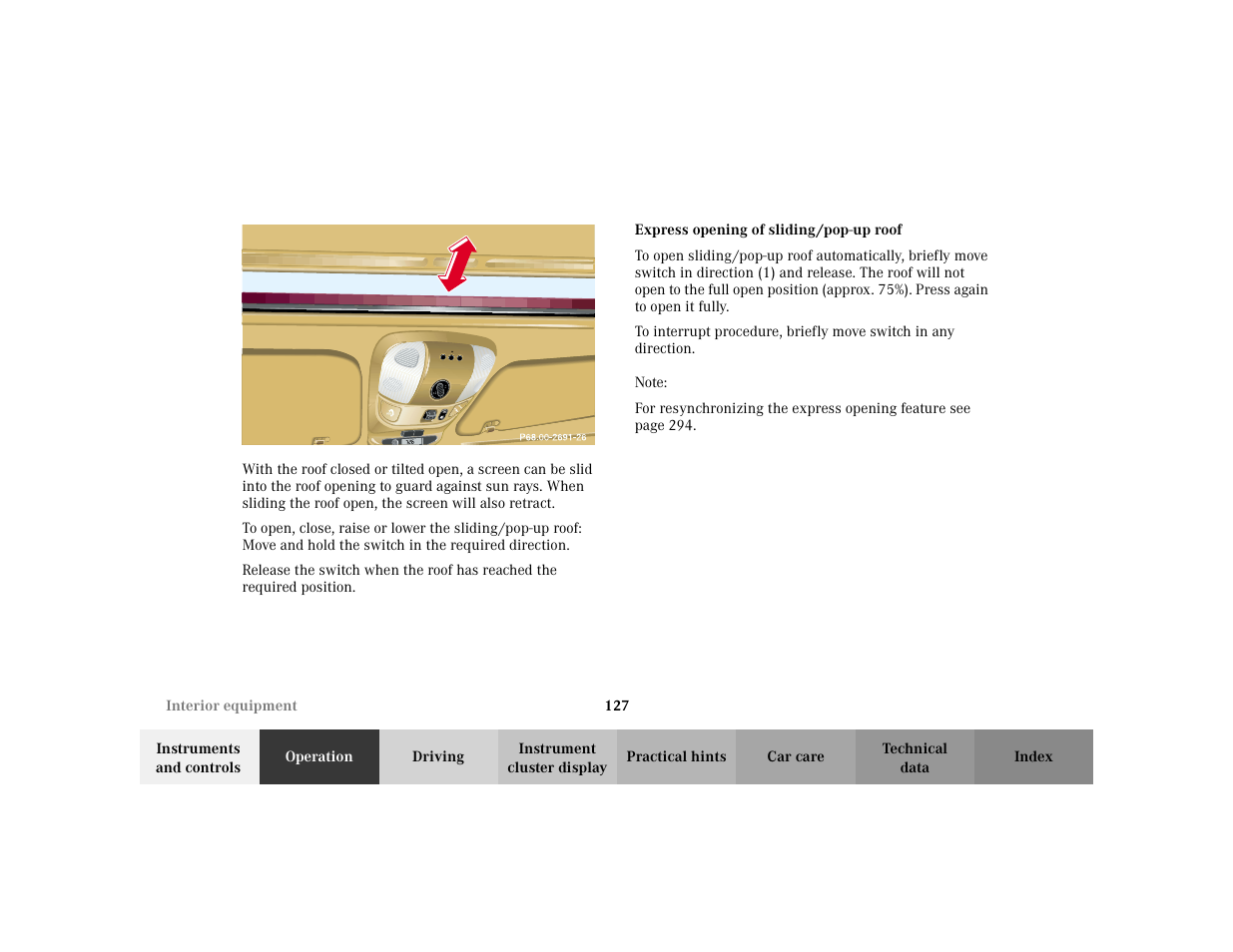 Mercedes-Benz 2002 ML 320 User Manual | Page 130 / 342