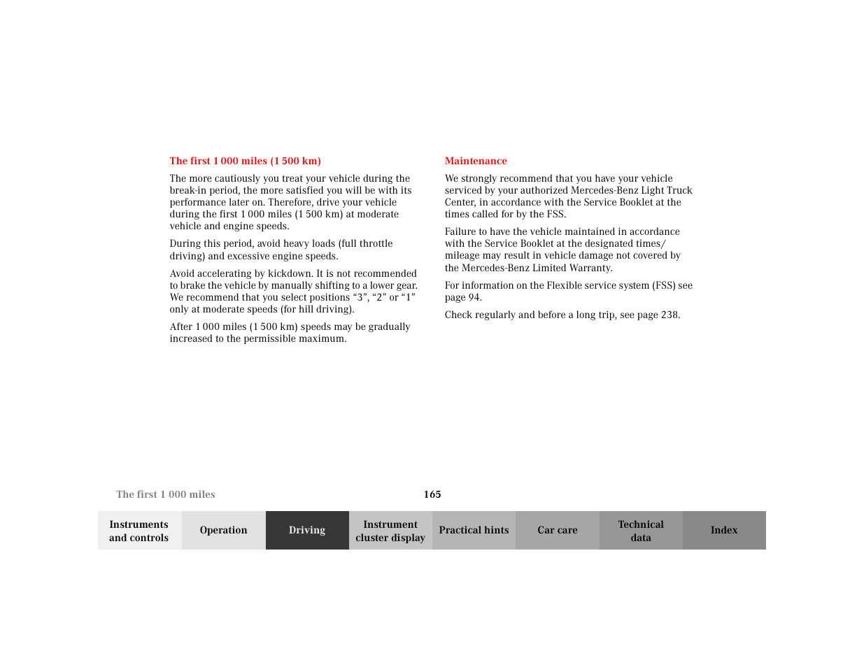 Mercedes-Benz 2002 ML 320 User Manual | Page 168 / 342