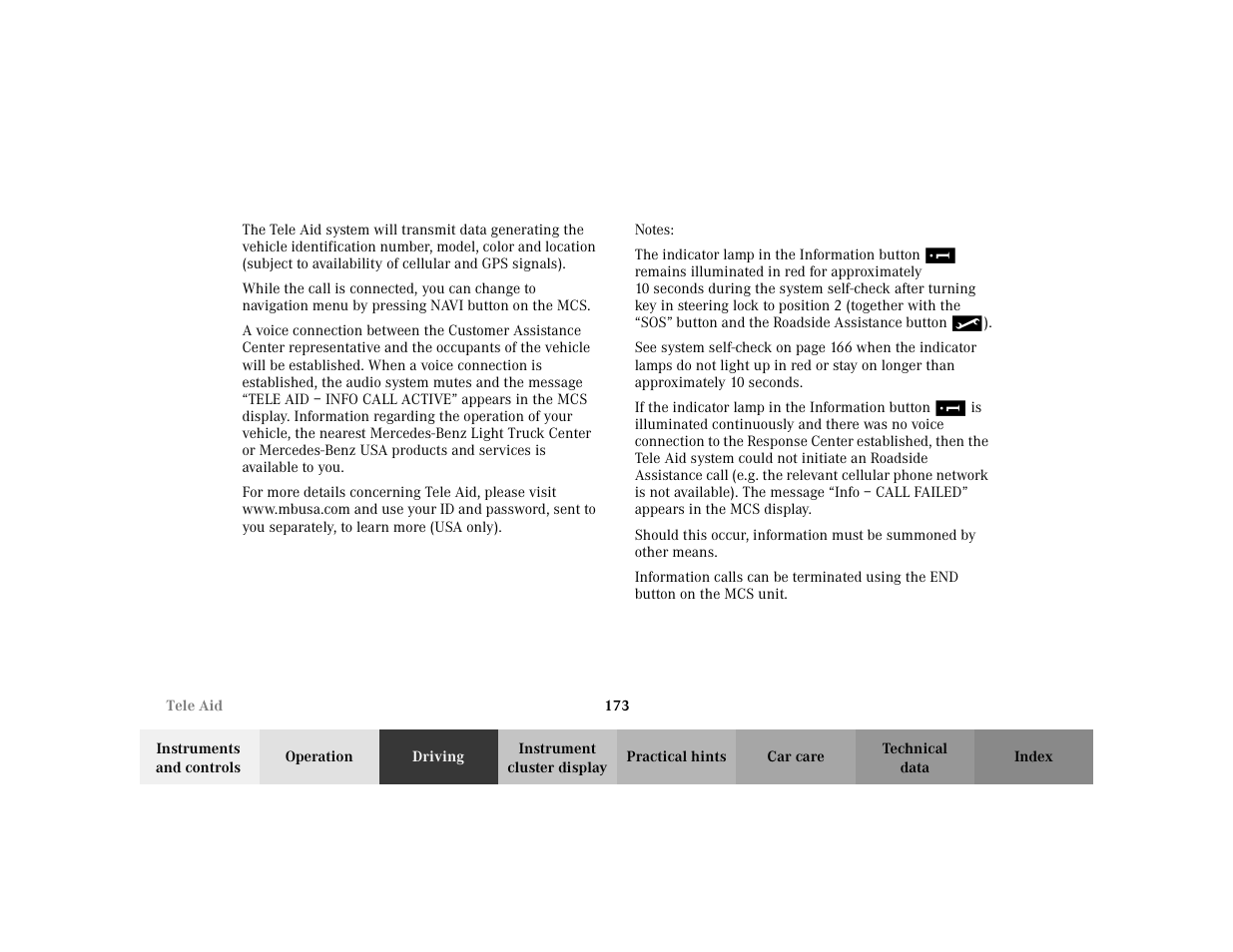 Mercedes-Benz 2002 ML 320 User Manual | Page 176 / 342