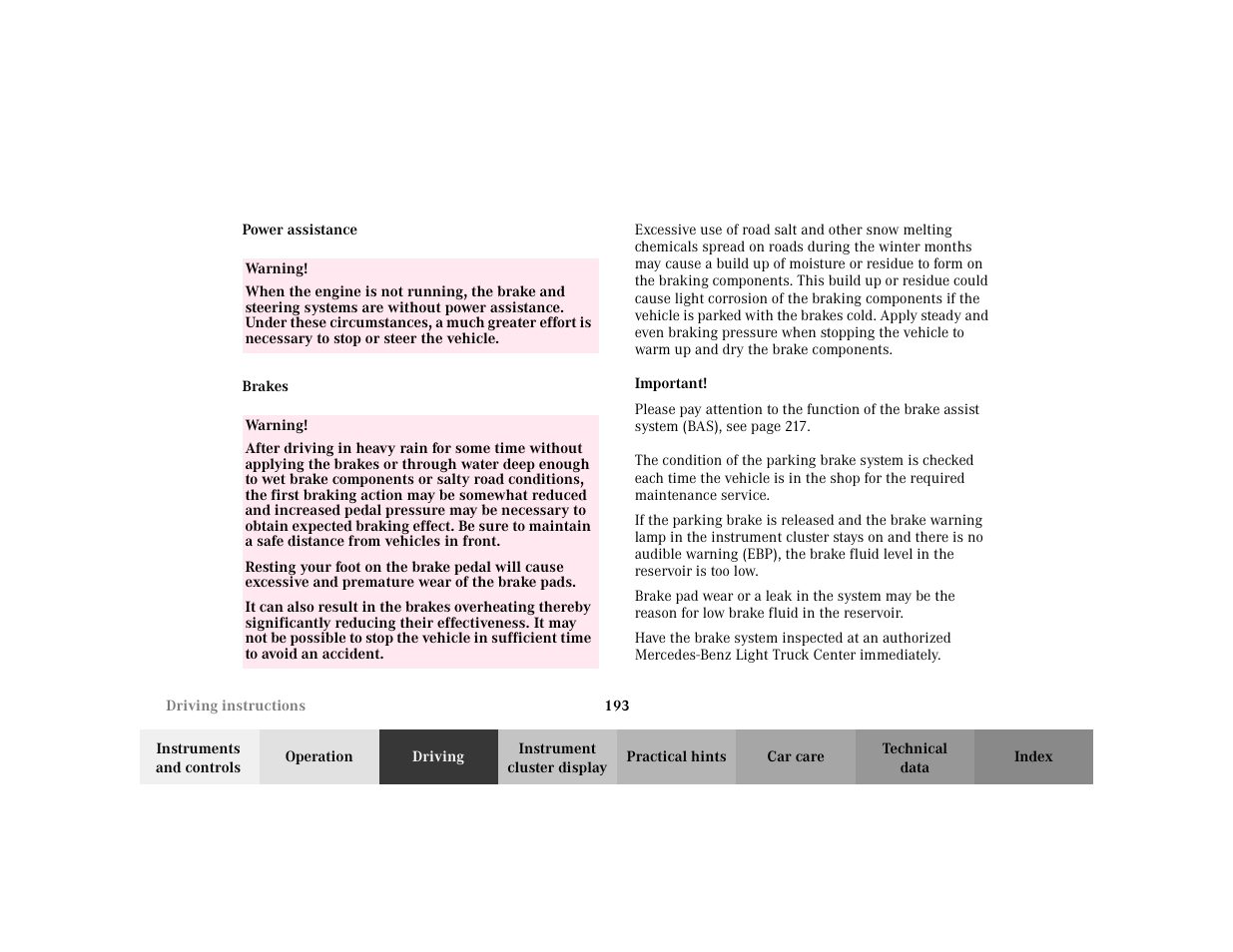 Mercedes-Benz 2002 ML 320 User Manual | Page 196 / 342