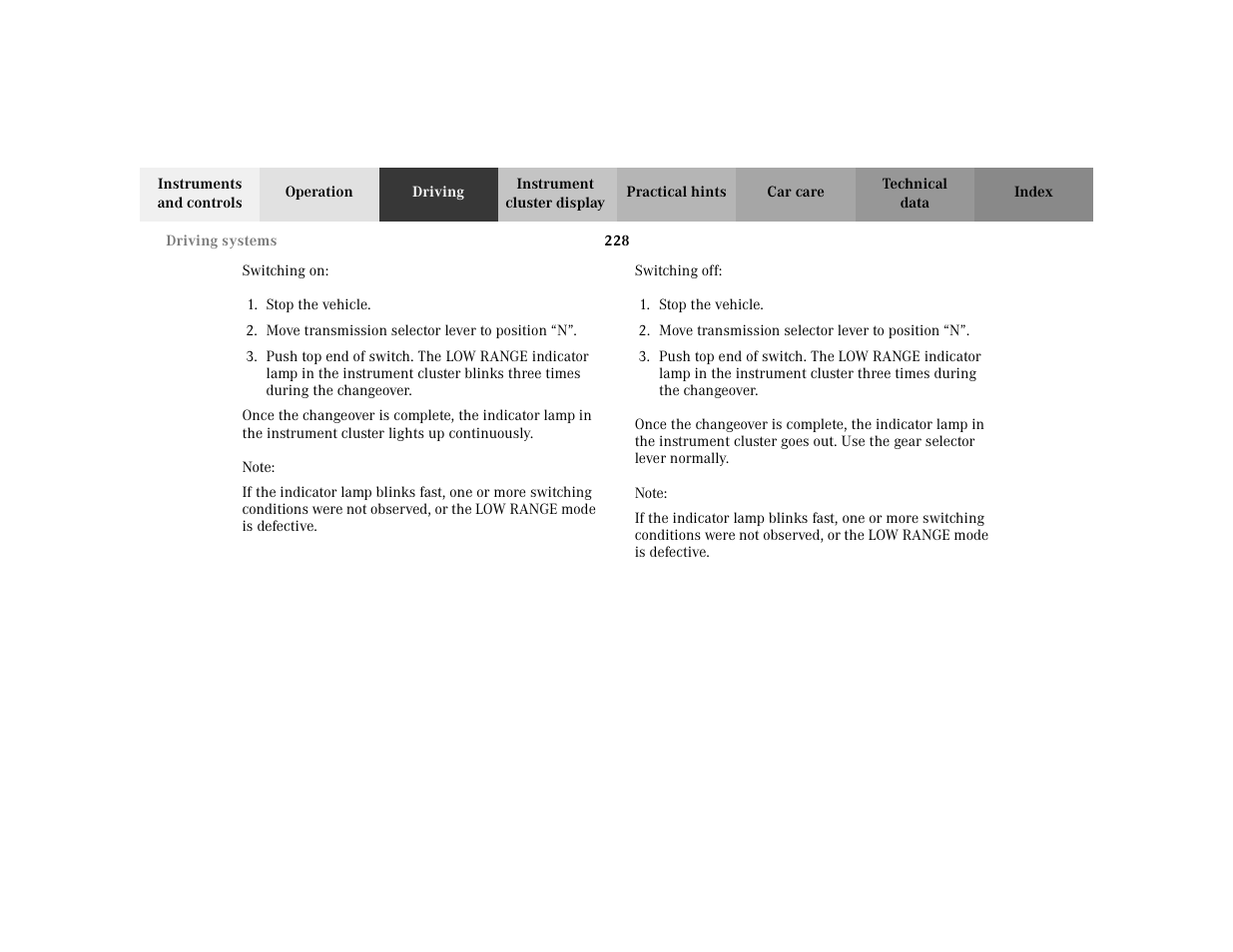 Mercedes-Benz 2002 ML 320 User Manual | Page 231 / 342