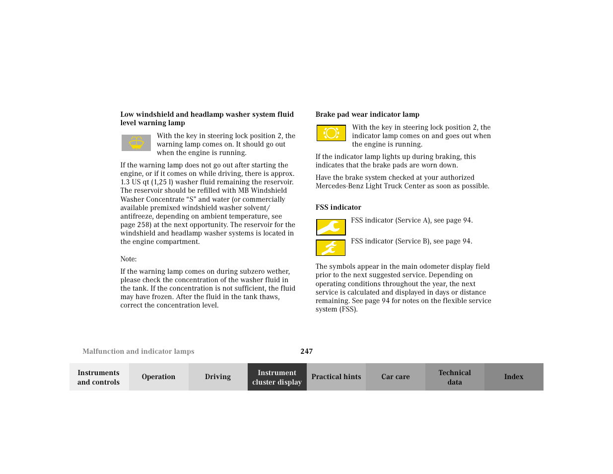 Mercedes-Benz 2002 ML 320 User Manual | Page 250 / 342