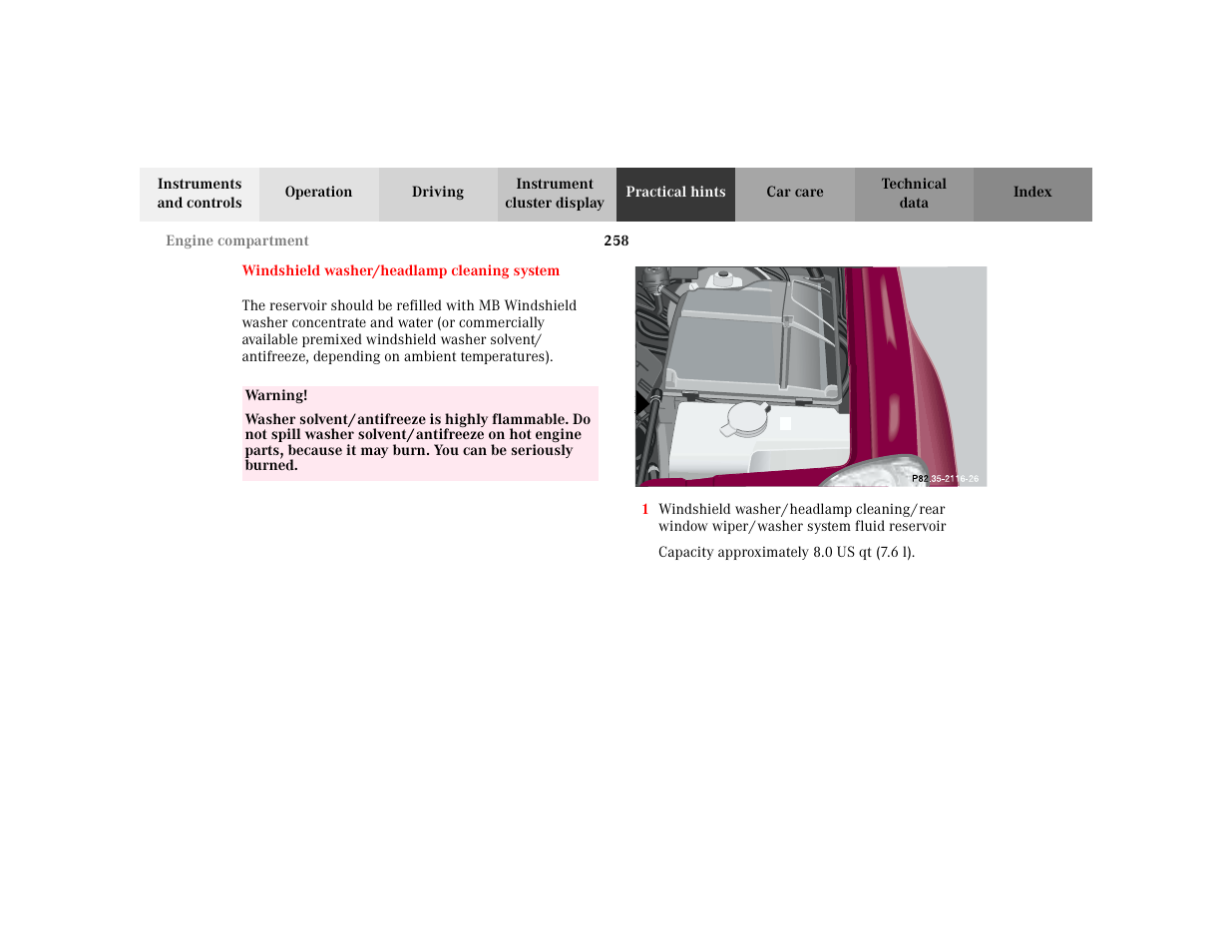 Mercedes-Benz 2002 ML 320 User Manual | Page 261 / 342