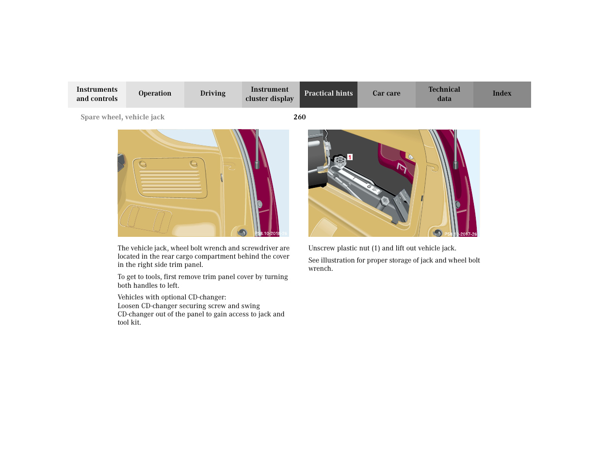 Mercedes-Benz 2002 ML 320 User Manual | Page 263 / 342
