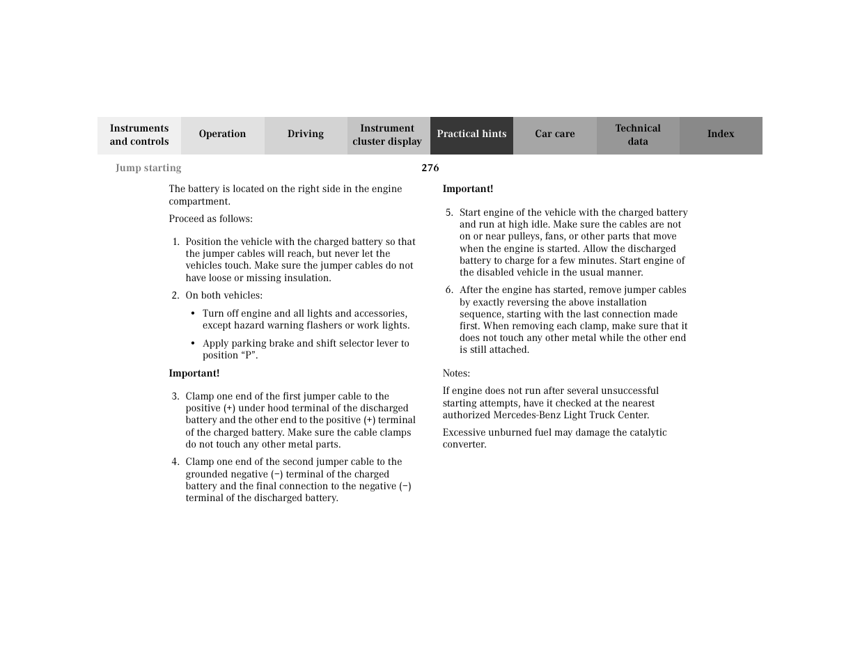 Mercedes-Benz 2002 ML 320 User Manual | Page 279 / 342