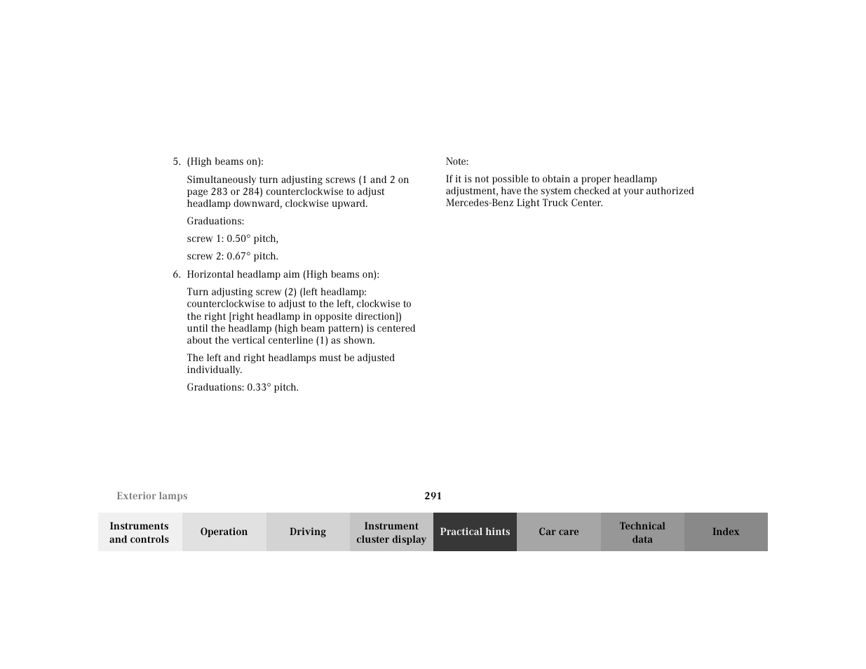 Mercedes-Benz 2002 ML 320 User Manual | Page 294 / 342