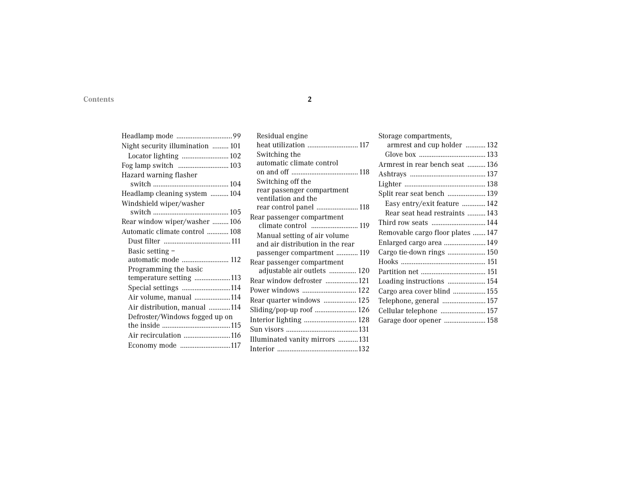 Mercedes-Benz 2002 ML 320 User Manual | Page 5 / 342
