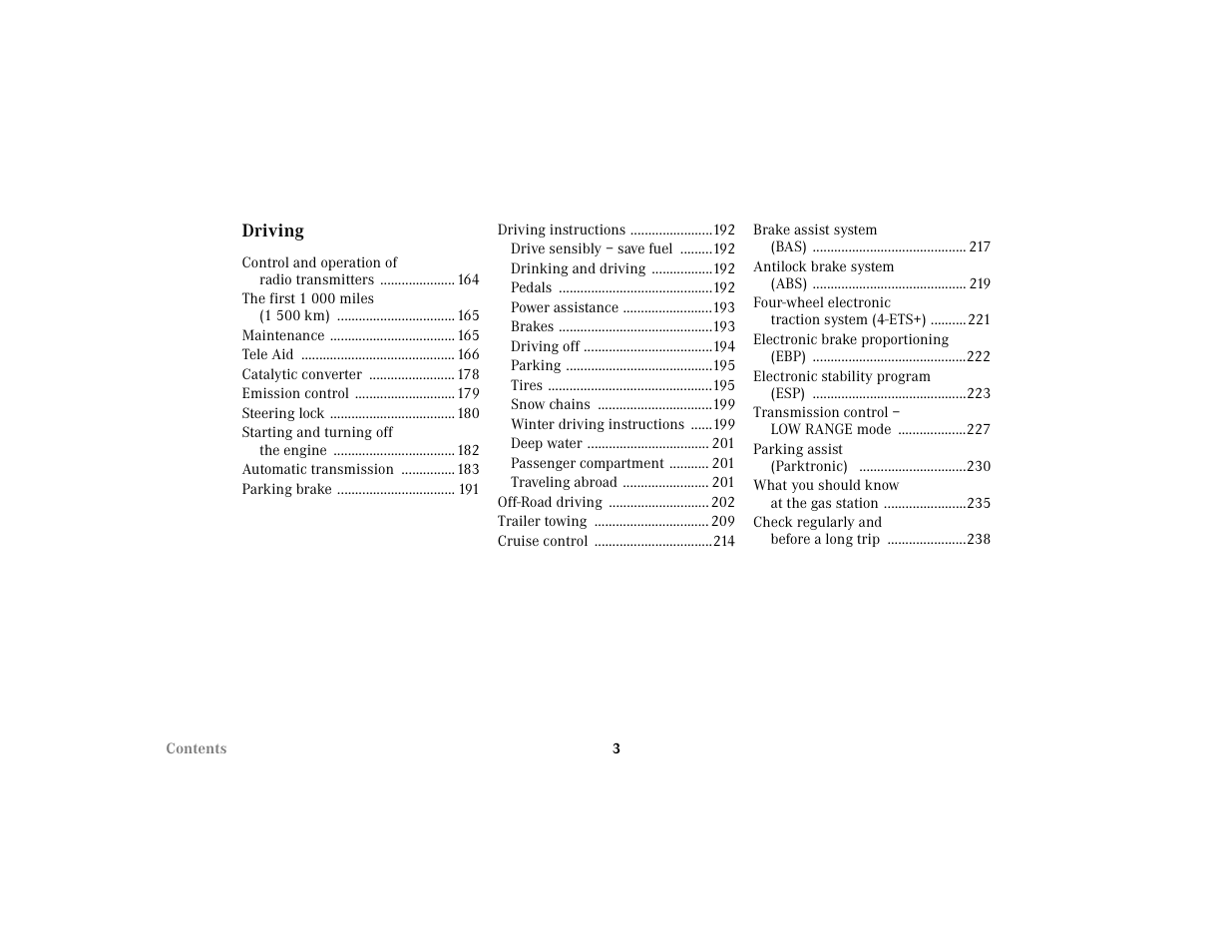 Mercedes-Benz 2002 ML 320 User Manual | Page 6 / 342