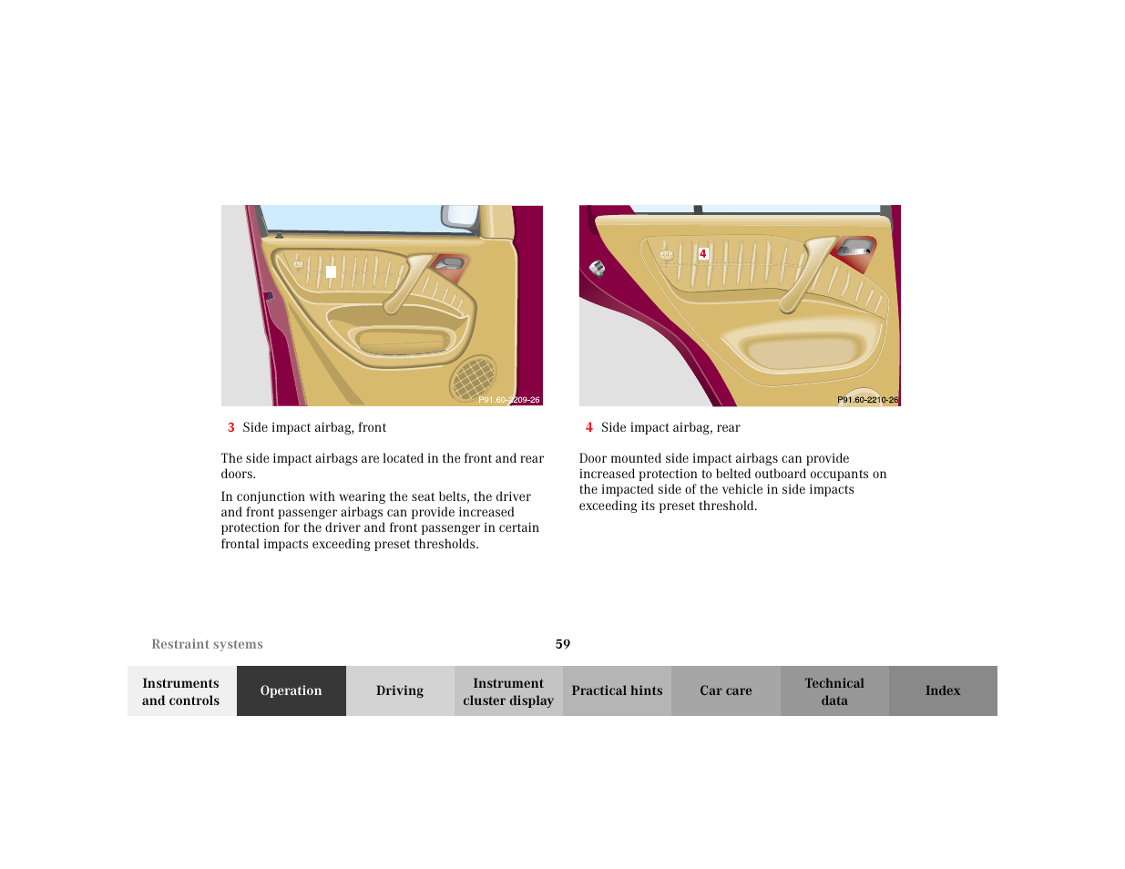 Mercedes-Benz 2002 ML 320 User Manual | Page 62 / 342