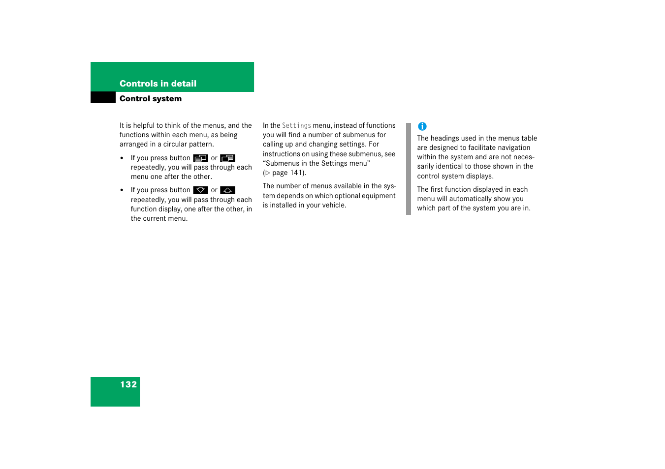 Mercedes-Benz 2006 C-Class User Manual | Page 133 / 474