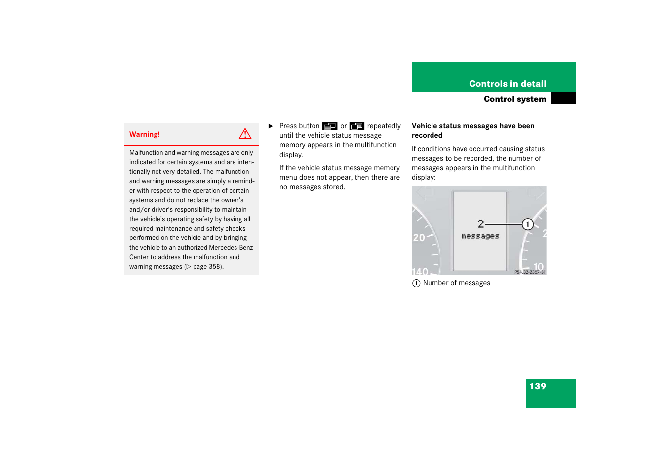 Mercedes-Benz 2006 C-Class User Manual | Page 140 / 474