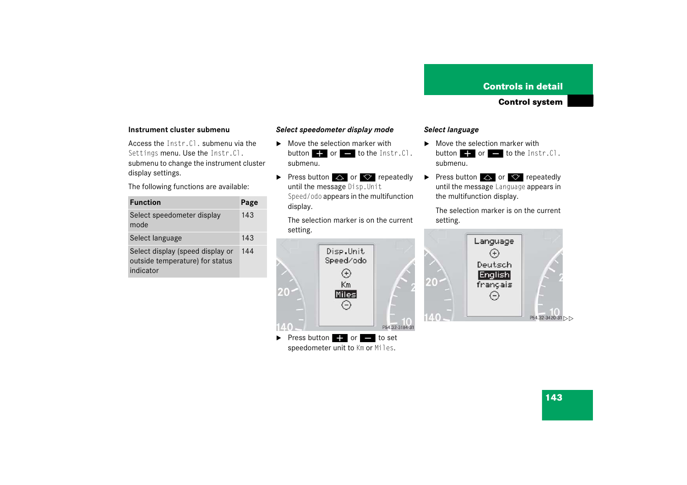 Mercedes-Benz 2006 C-Class User Manual | Page 144 / 474