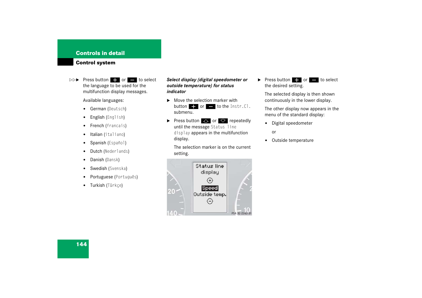 Mercedes-Benz 2006 C-Class User Manual | Page 145 / 474
