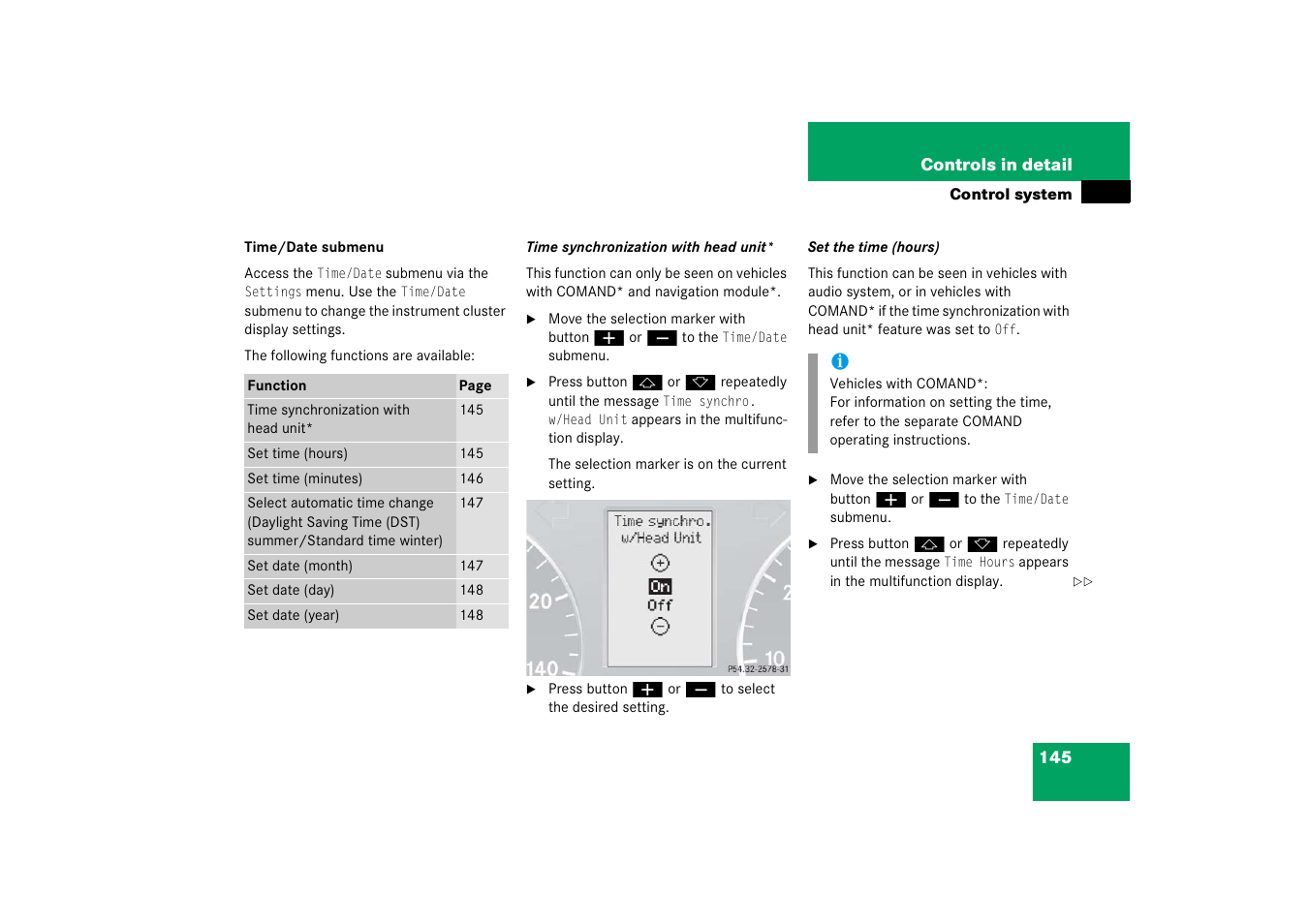 Mercedes-Benz 2006 C-Class User Manual | Page 146 / 474