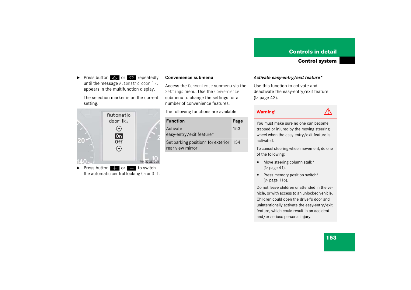 Mercedes-Benz 2006 C-Class User Manual | Page 154 / 474