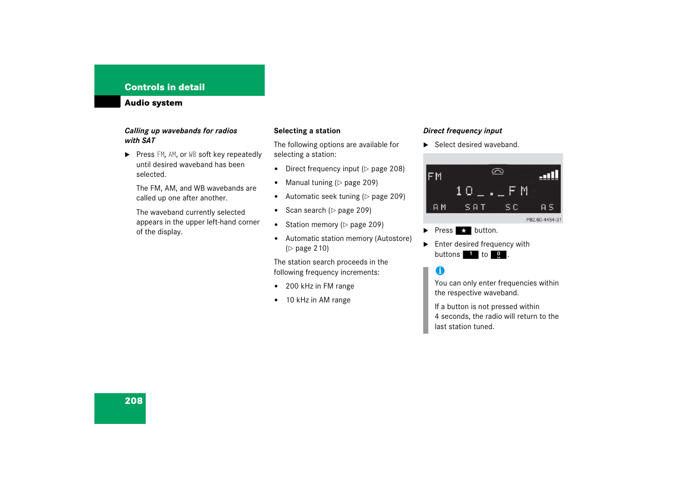Mercedes-Benz 2006 C-Class User Manual | Page 209 / 474