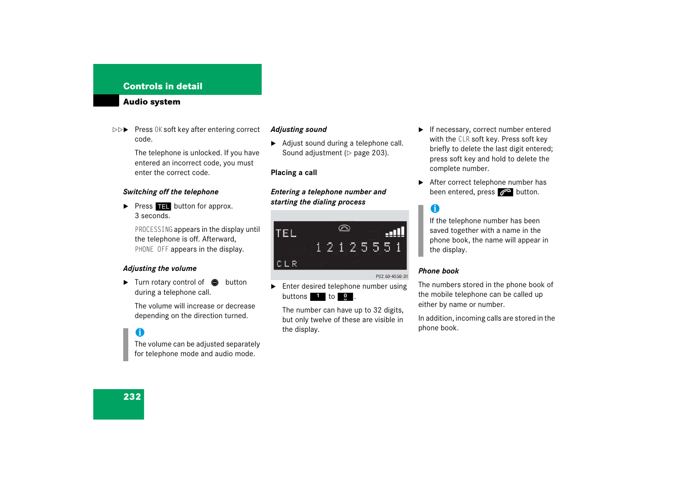 Mercedes-Benz 2006 C-Class User Manual | Page 233 / 474