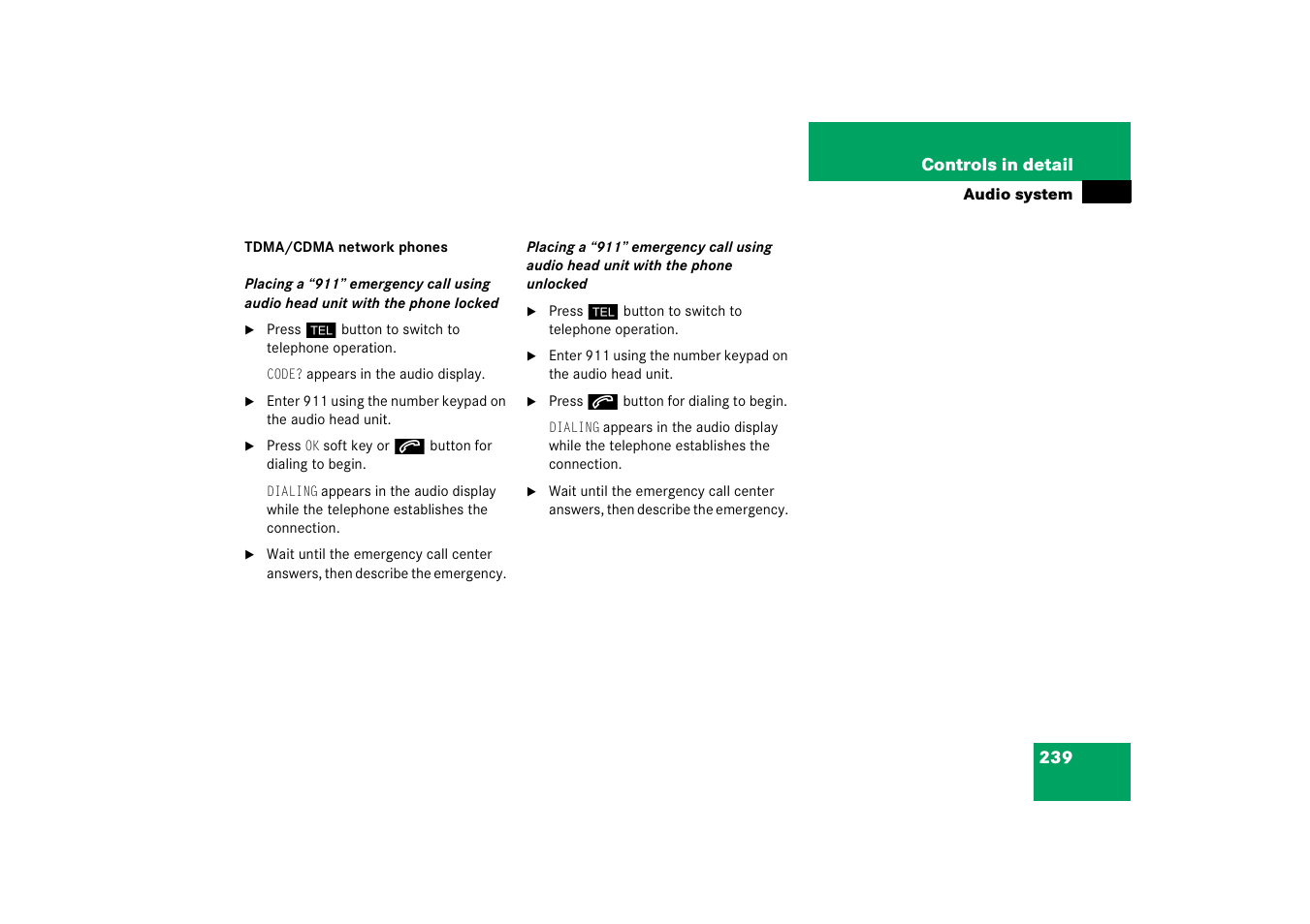Mercedes-Benz 2006 C-Class User Manual | Page 240 / 474