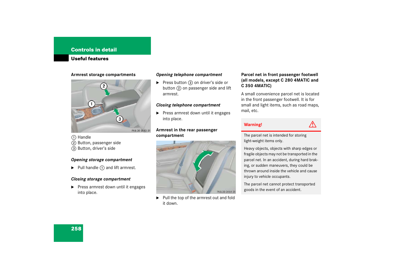 Mercedes-Benz 2006 C-Class User Manual | Page 259 / 474