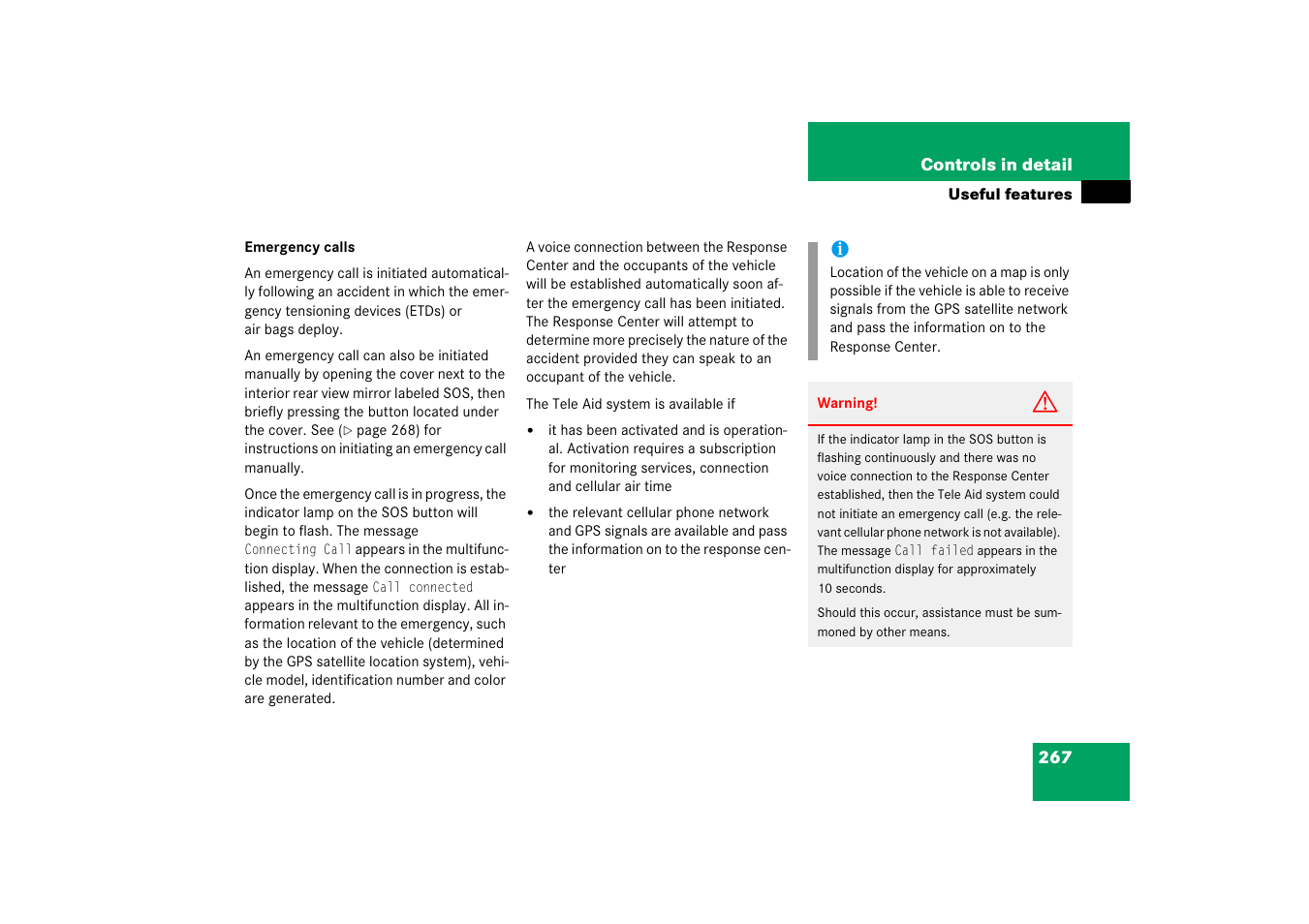Mercedes-Benz 2006 C-Class User Manual | Page 268 / 474